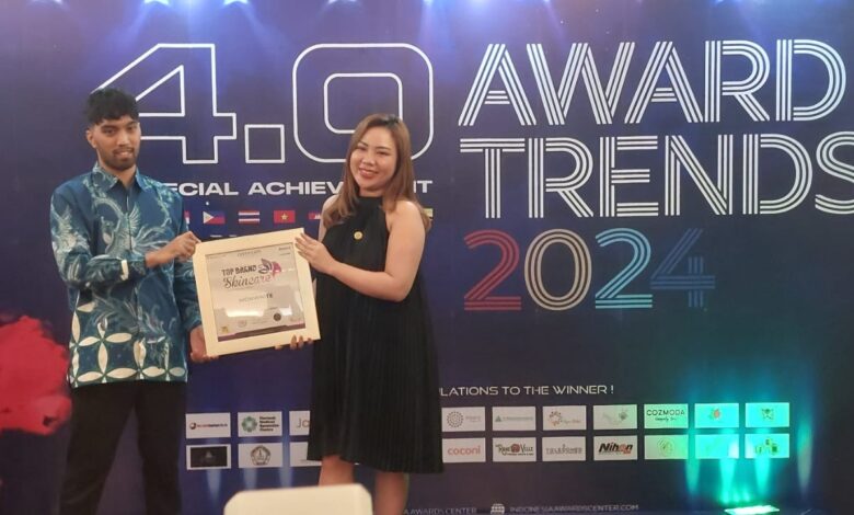 Prestigious Top Brand Skincare Award Granted to MONWHITE at Indonesia Award Magazine 2024